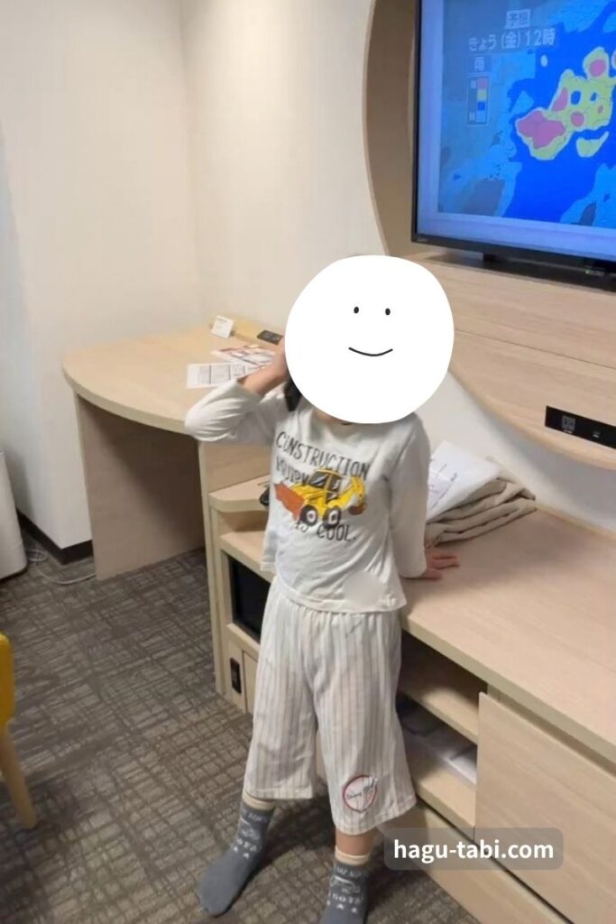 コンフォートスイーツ東京ベイのコンフォートツインのテレビ周辺