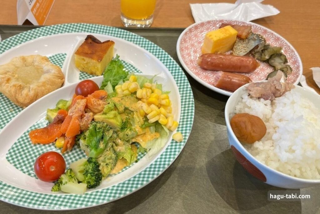 ホテル エミオン東京ベイの朝食バイキングで選んだ料理