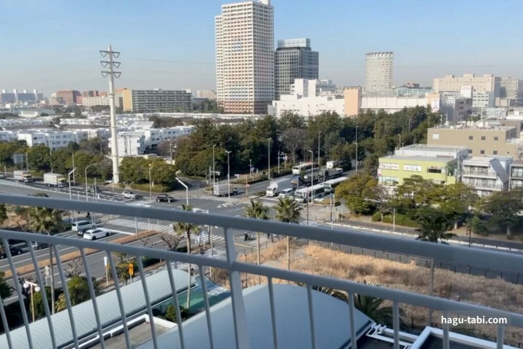 ホテル エミオン東京ベイのスタンダードルームから見た景色